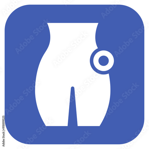 Sciatica icon vector image. Can be used for Body Ache.