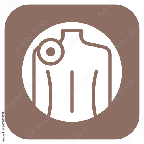 Shoulder Pain icon vector image. Can be used for Body Ache.