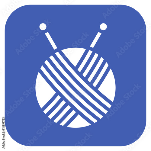 Knitting Needles icon vector image. Can be used for Crafting.