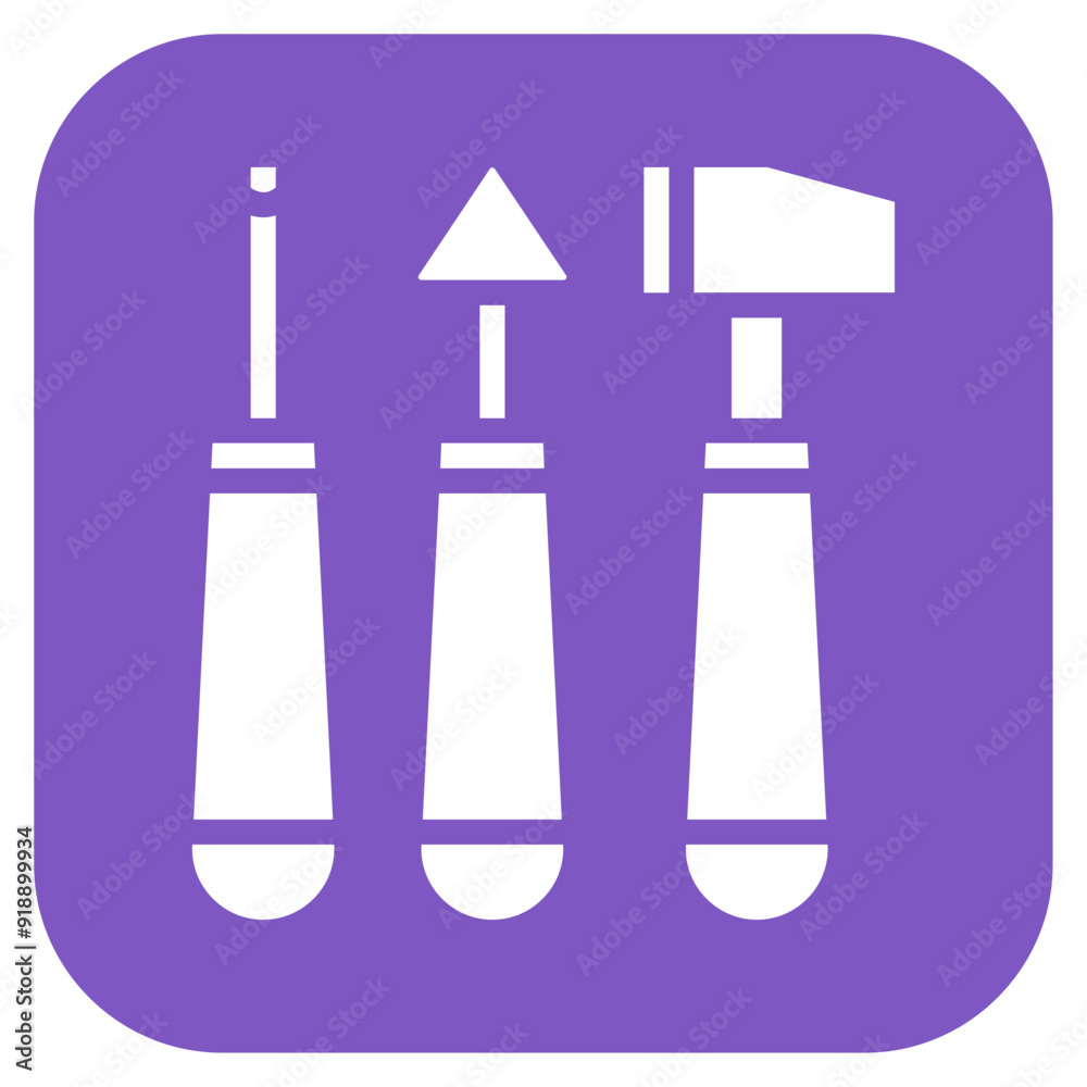 Sculpting Tools icon vector image. Can be used for Crafting. Sculpting Tools icon vector image. Can be used for Crafting.