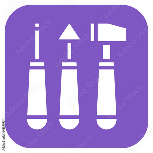 Sculpting Tools icon vector image. Can be used for Crafting.
