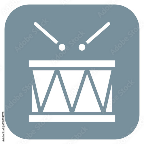 Drum Solo icon vector image. Can be used for Rock and Roll.