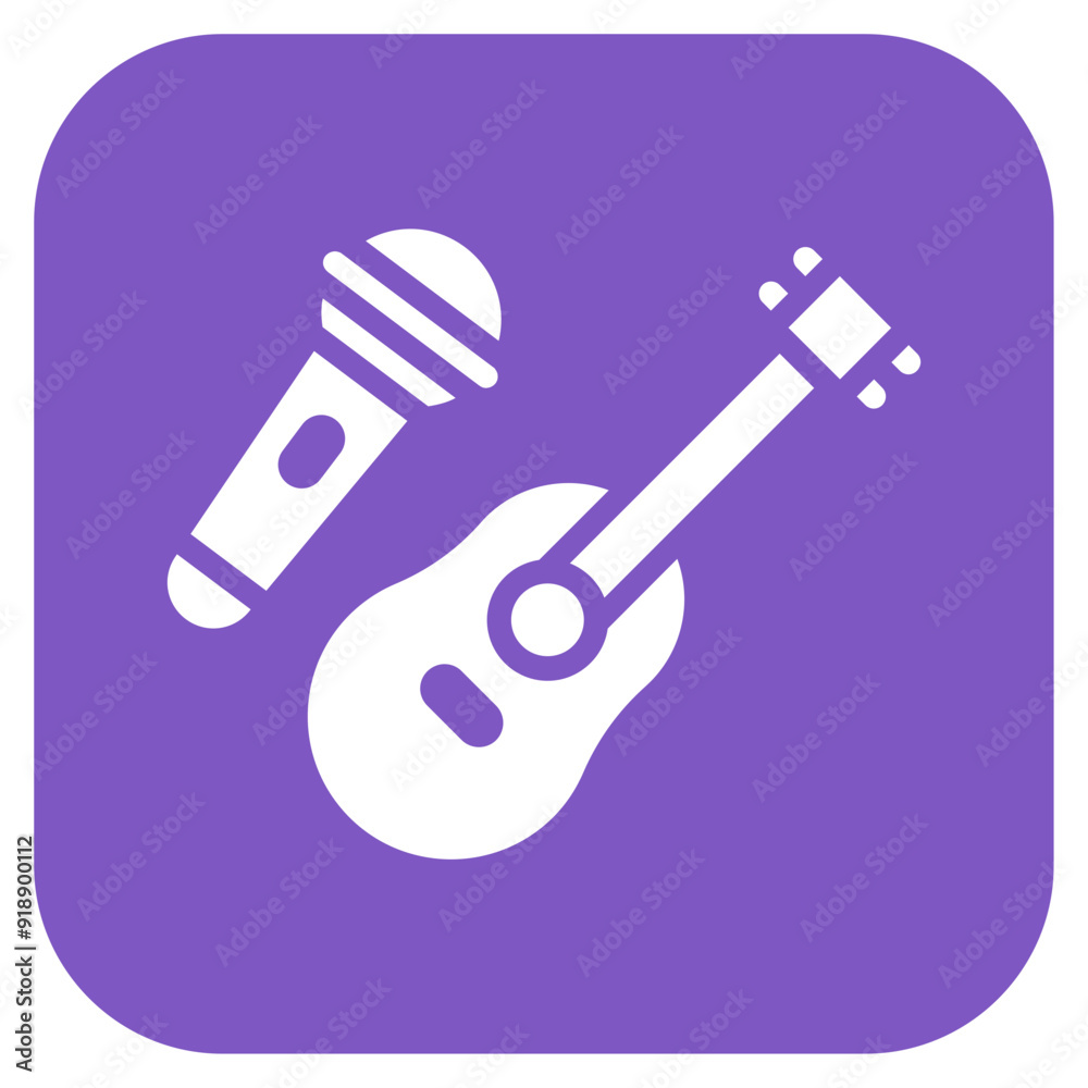 Naklejka premium Rock Band icon vector image. Can be used for Rock and Roll.