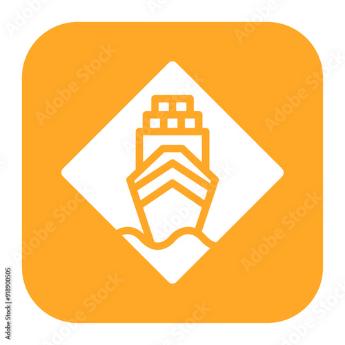 Cruise Terminal icon vector image. Can be used for Cruiser.