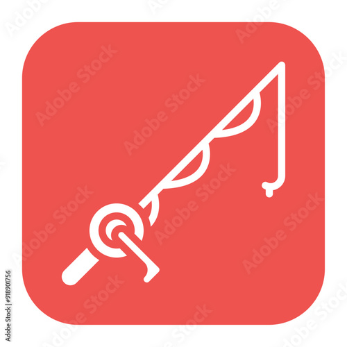 Fishing Rod icon vector image. Can be used for Retirement.