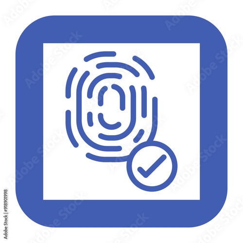 Biometrics icon vector image. Can be used for Information Security.