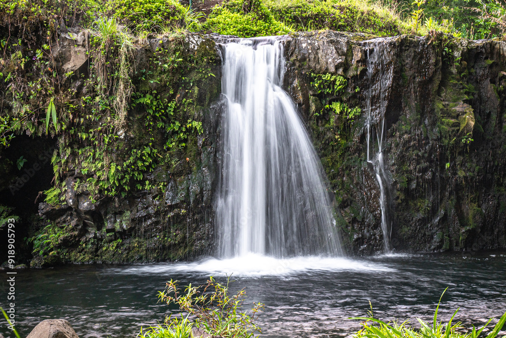 Fototapeta premium Road to Hana Waterfall Serenity