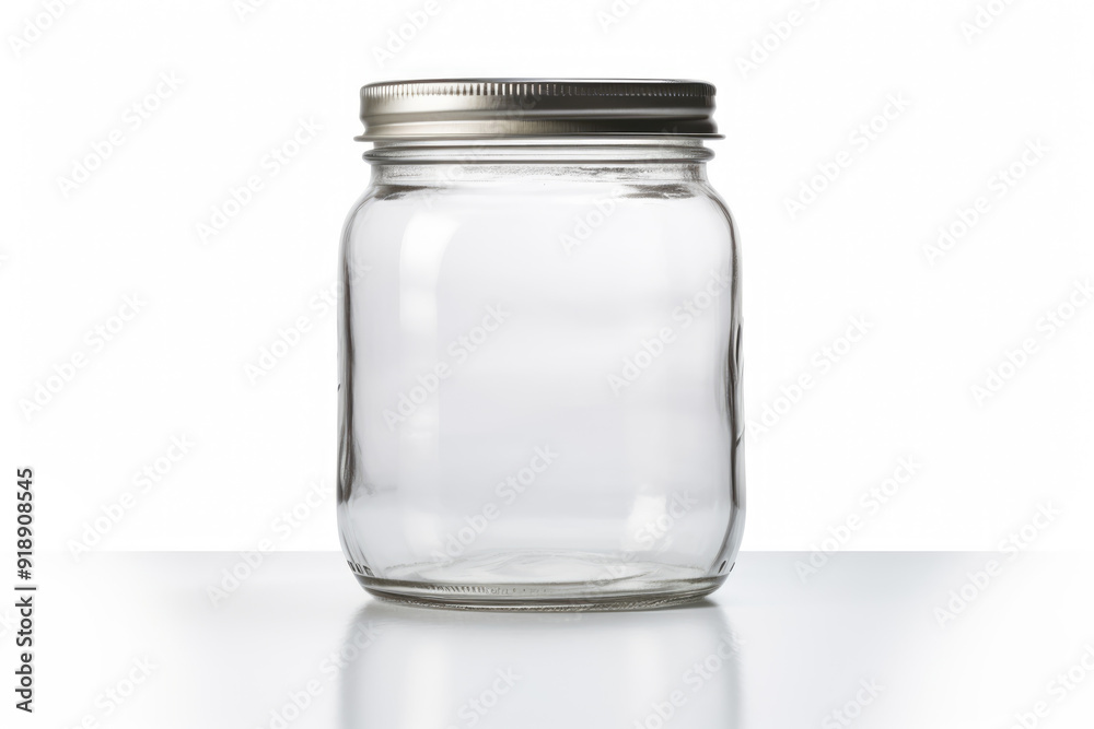 generated illustration of glass mason jar isolated white background generated illustration of glass mason jar isolated white background