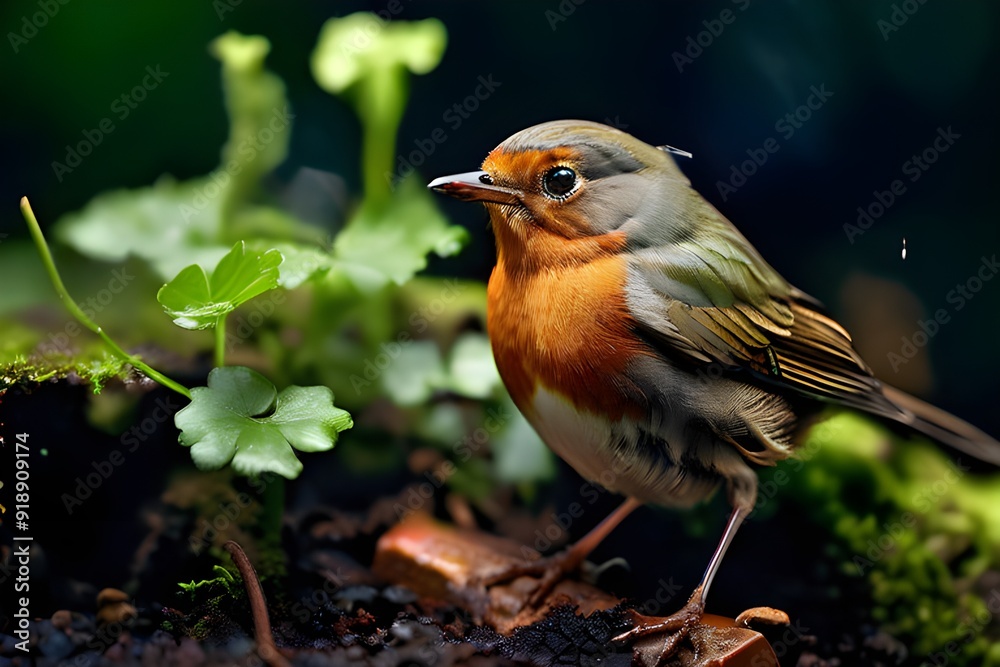 robin perched on a branch robin perched on a branch