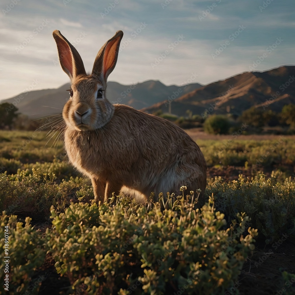 Fototapeta premium Portrait of a rabbit