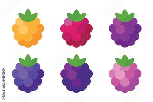 Boysenberry color art illustration blending traditional techniques beautifully