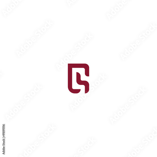 d s letter combination vector logo design