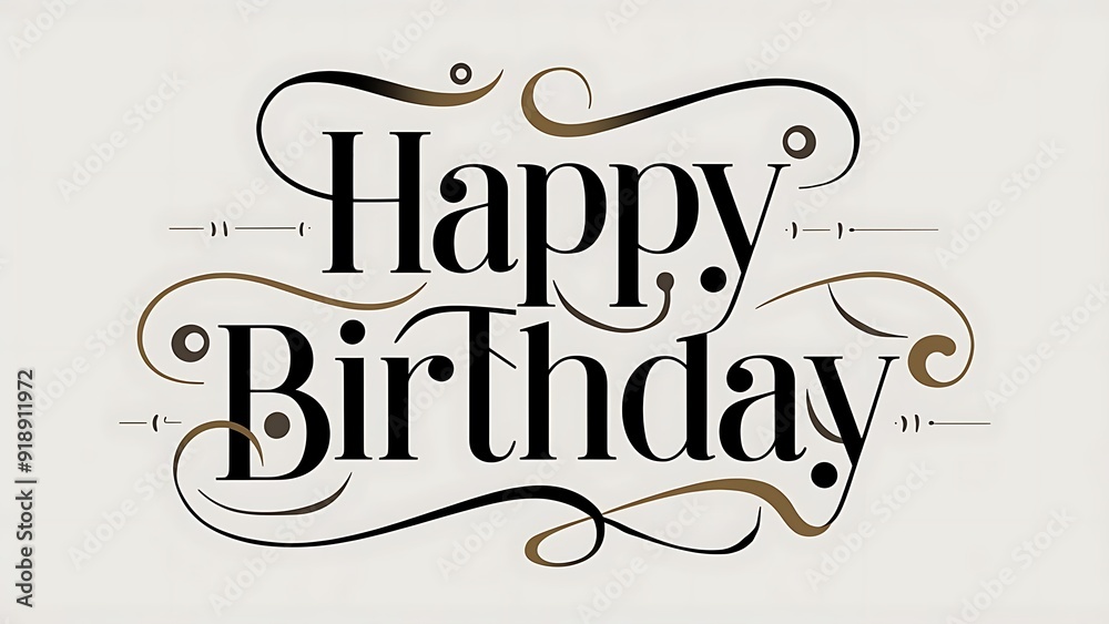 Fototapeta premium Happy Birthday