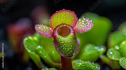 Close-up of Cephalotus follicularis, Albany pitcher plant photo