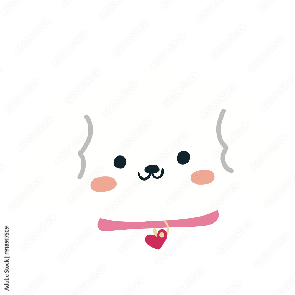cute dog face illustration cute dog face illustration