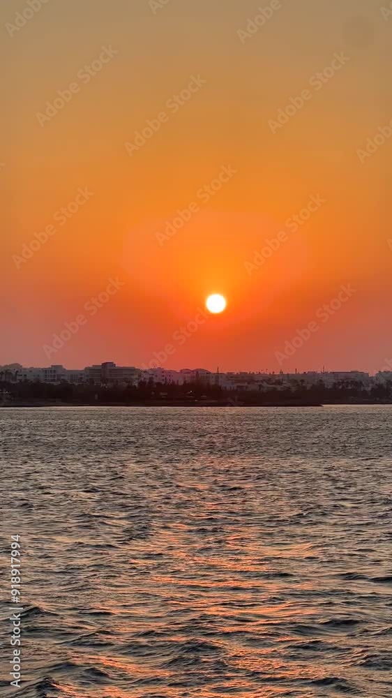 Sunset in sea of Cyprus, Ayia Napa Sunset in sea of Cyprus, Ayia Napa