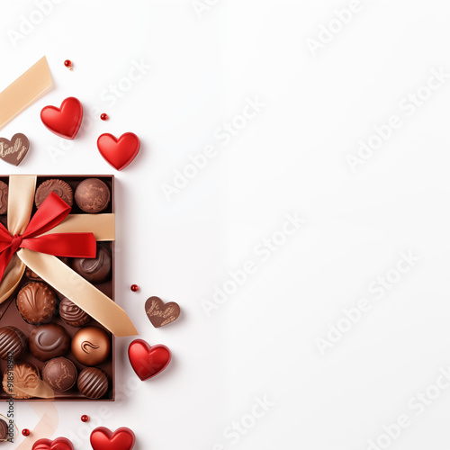 chocolate, Valentine's Day, gift, rose, love