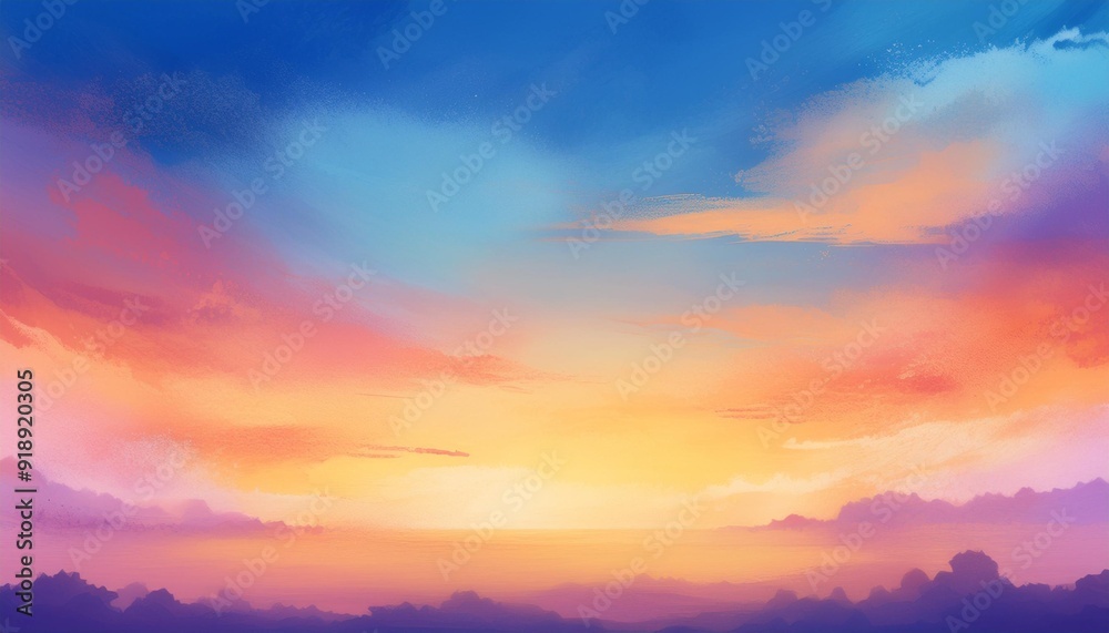 sky at sunrise in watercolor effect with space for your text sky at sunrise in watercolor effect with space for your text