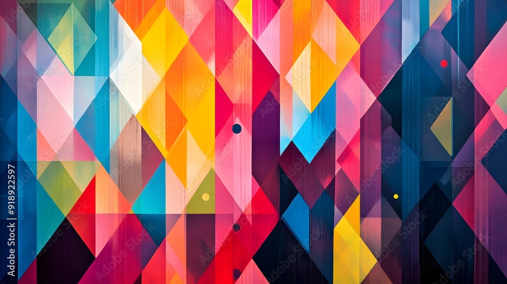 95. Geometric abstraction with vibrant color transitions and intricate patterns 95. Geometric abstraction with vibrant color transitions and intricate patterns