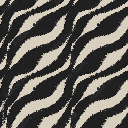 Neutral Colour Abstract Brush Strokes Seamless Pattern Design
