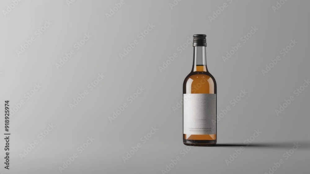 A wine bottle with a distinctive label A wine bottle with a distinctive label