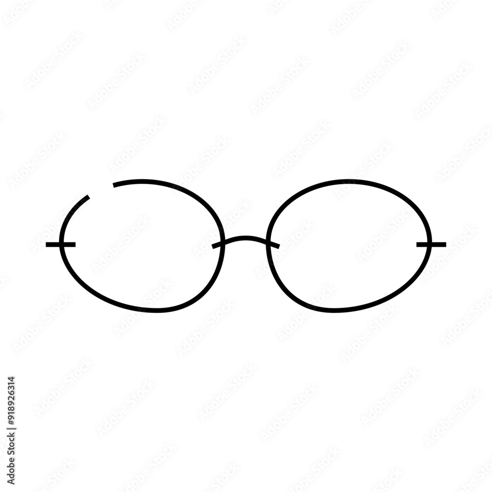 glass glasses optical line icon vector. glass glasses optical sign. isolated contour symbol black illustration glass glasses optical line icon vector. glass glasses optical sign. isolated contour symbol black illustration