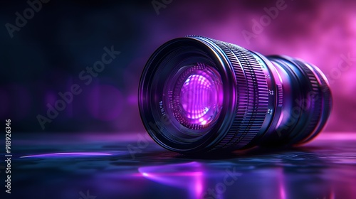 Camera lens. Generative AI