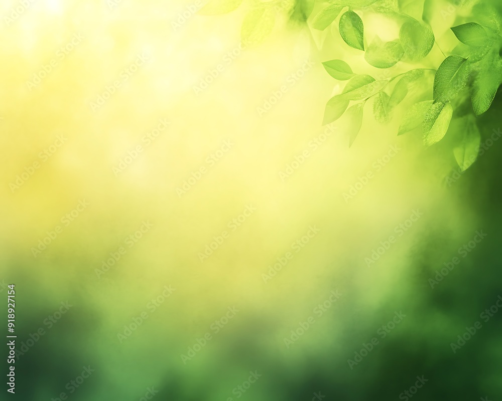 Beautiful abstract lights of green nature using as Beautiful abstract lights of green nature using as