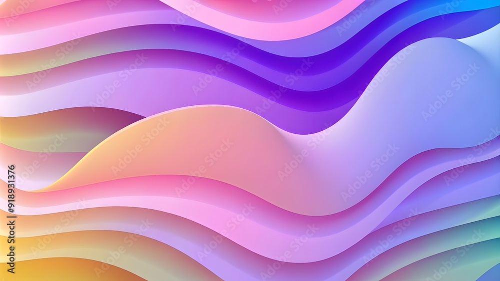 Abstract Soft pastel waves in shades of pink, purple, and blue creating a dreamy and fluid abstract background Abstract Soft pastel waves in shades of pink, purple, and blue creating a dreamy and fluid abstract background