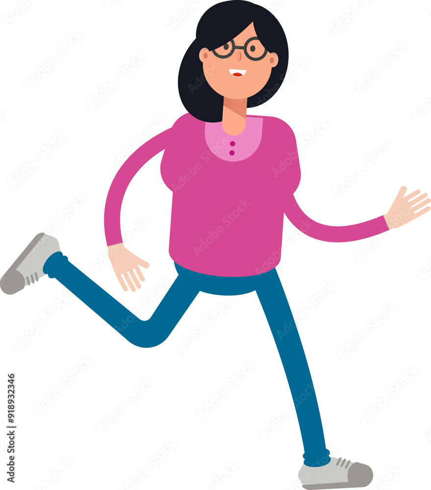 Woman Character Running
Woman Character Running