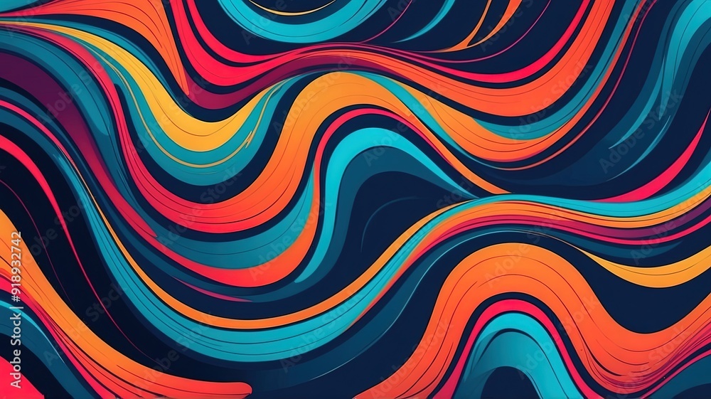 Obraz premium abstract colorful wave background