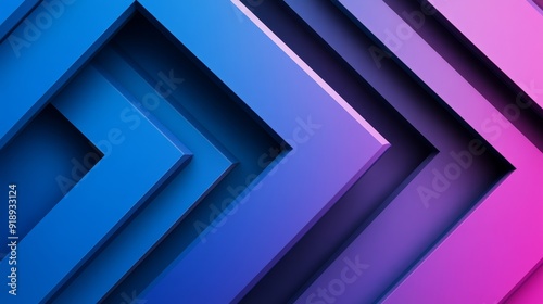 Abstract 3D hexagon layout, bold blues and purples, strong shadow play and dynamic depth, contemporary and eye-catching design