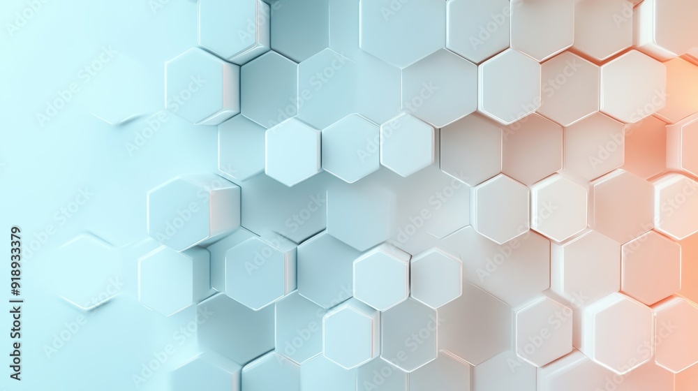 Abstract dreamy background of softly focused hexagons, with a gentle blurring effect for a serene visual experience Abstract dreamy background of softly focused hexagons, with a gentle blurring effect for a serene visual experience