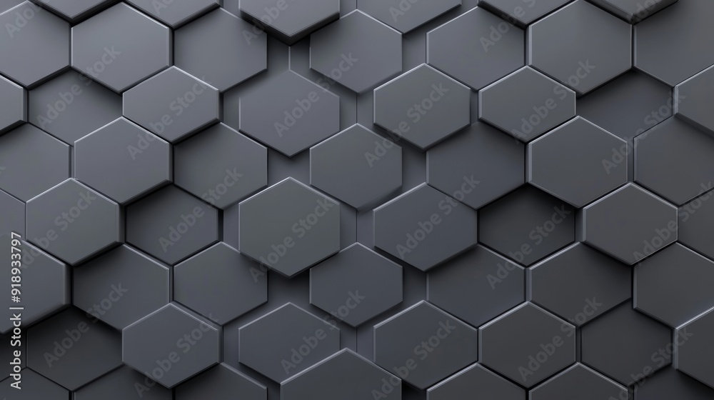 Abstract hexagonal pattern, shades of grey from light to dark, sleek and polished look, minimalist and modern aesthetic Abstract hexagonal pattern, shades of grey from light to dark, sleek and polished look, minimalist and modern aesthetic