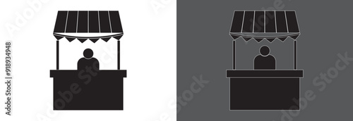 Sales booth icon Vector illustration design eps 10