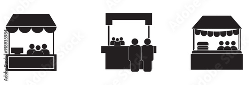 Promo Stand Vector Icon Design eps 10