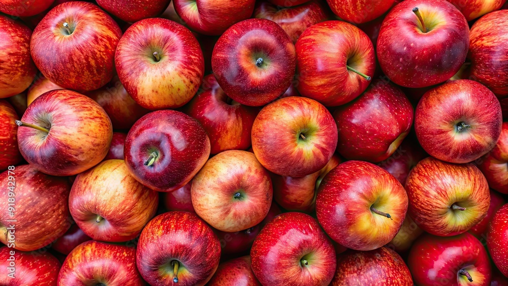 Close-up background of abundant red apples, perfect for wallpaper or pattern design, red, apple, fruit, close-up, background Close-up background of abundant red apples, perfect for wallpaper or pattern design, red, apple, fruit, close-up, background