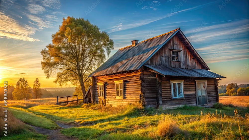 Old wooden house in rural village bathed in morning light, rustic, countryside, vintage, home, architecture, traditional, rural Old wooden house in rural village bathed in morning light, rustic, countryside, vintage, home, architecture, traditional, rural