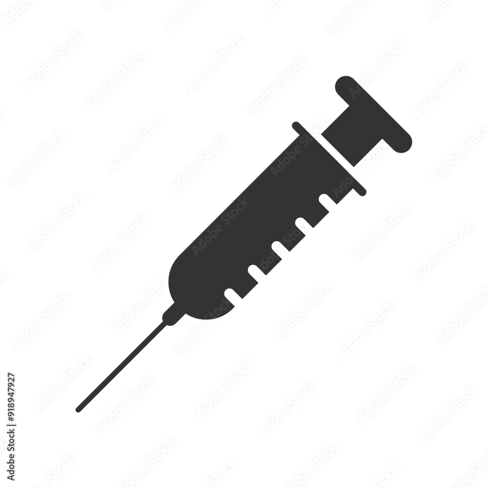 Syringe injection icon simple flat design isolated vector illustration. Syringe injection icon simple flat design isolated vector illustration.