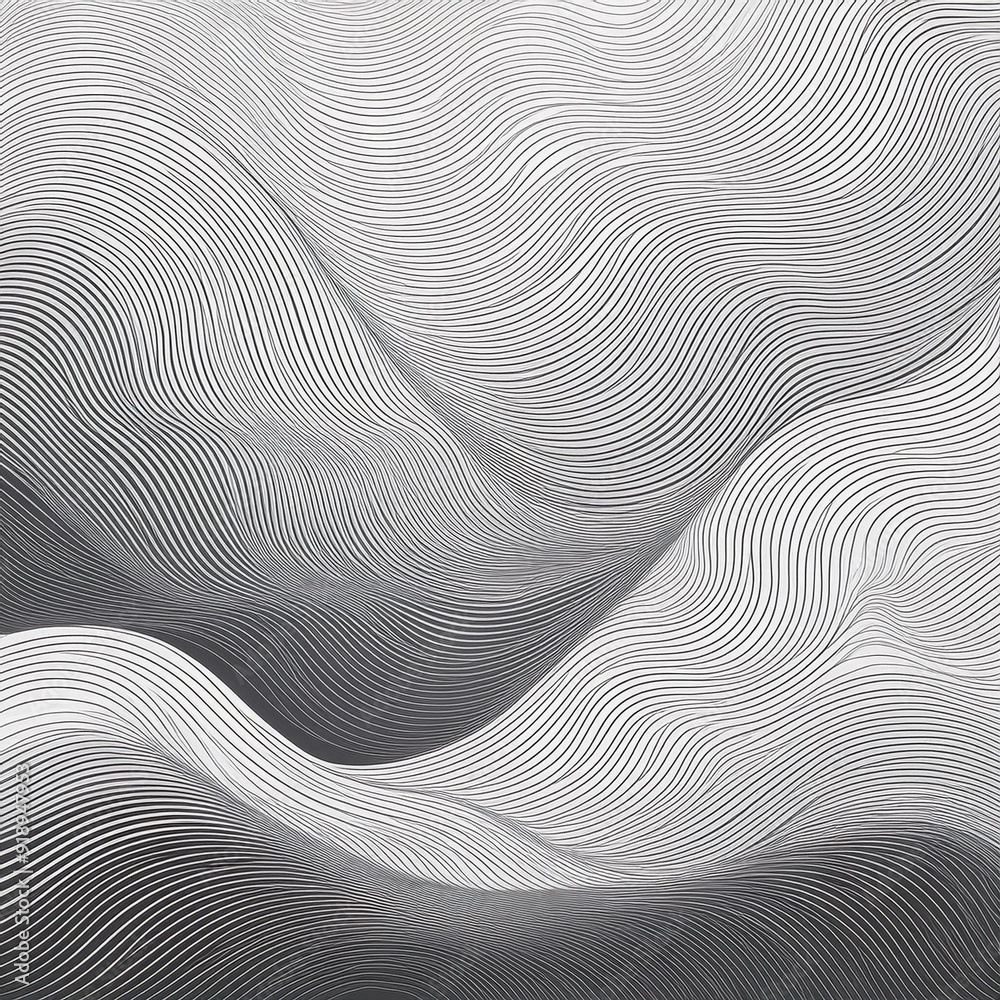 Minimalist Flowing Line Pattern - Seamless Abstract Wave Design background Minimalist Flowing Line Pattern - Seamless Abstract Wave Design background