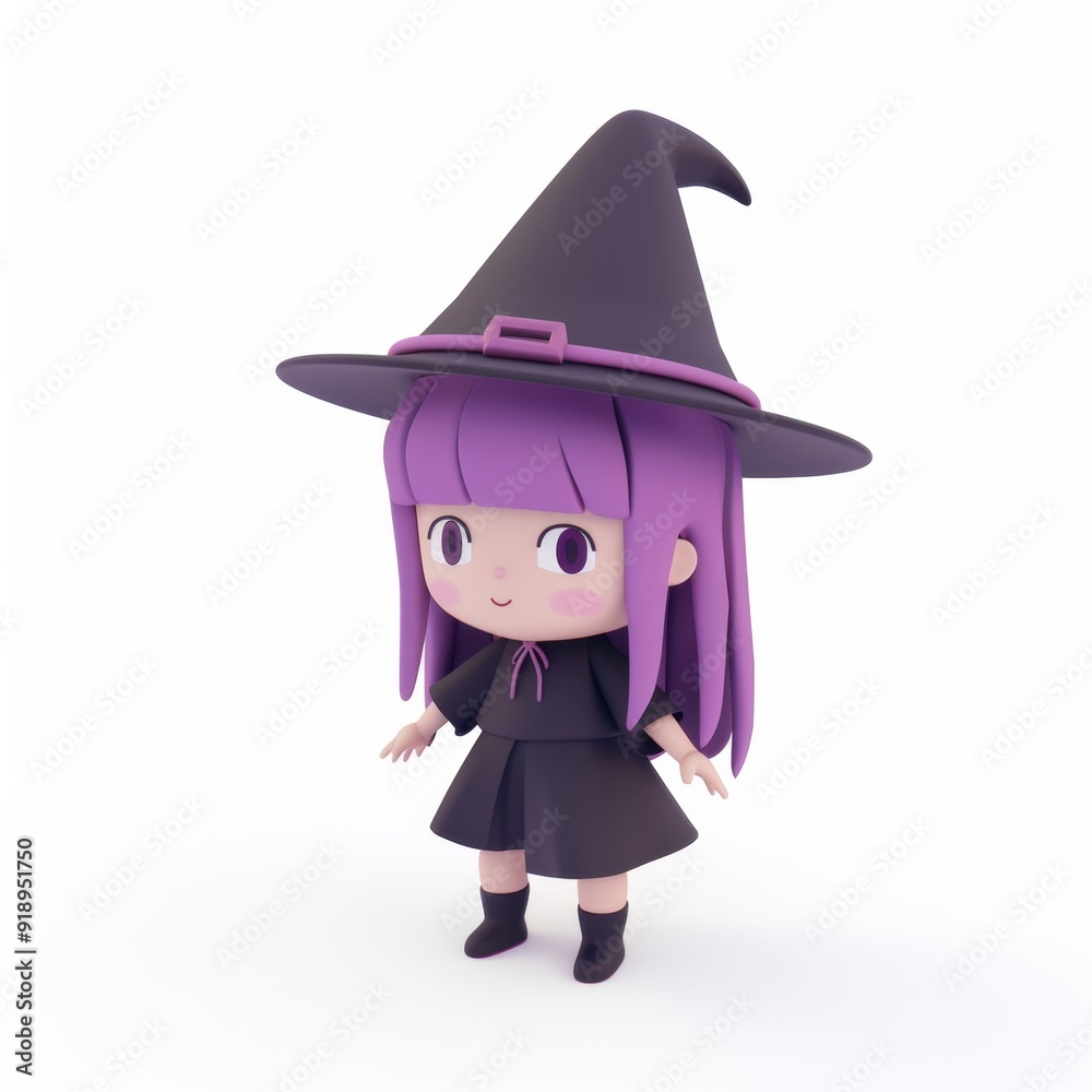 little witch with a broom little witch with a broom
