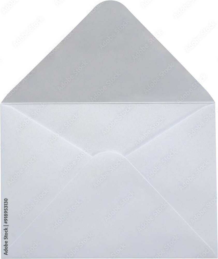 White paper envelope isolated on white background White paper envelope isolated on white background