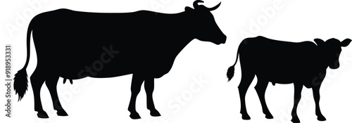 silhouette of a cow icon