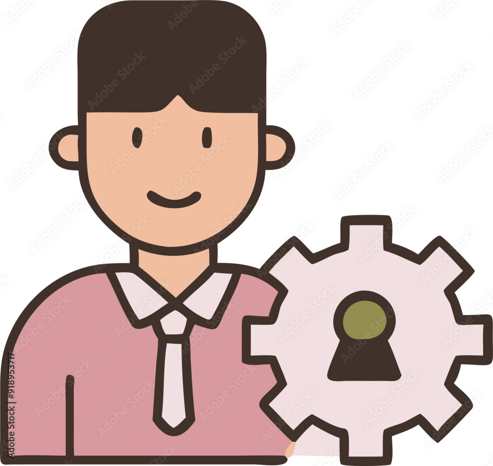 loyalty engineer, icon colored outline loyalty engineer, icon colored outline