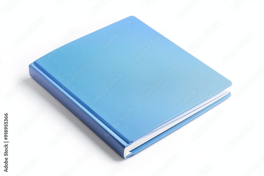 blue notepad on a white background blue notepad on a white background