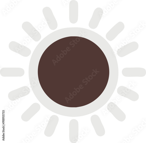 ideal for the sun, icon colored shapes gradient