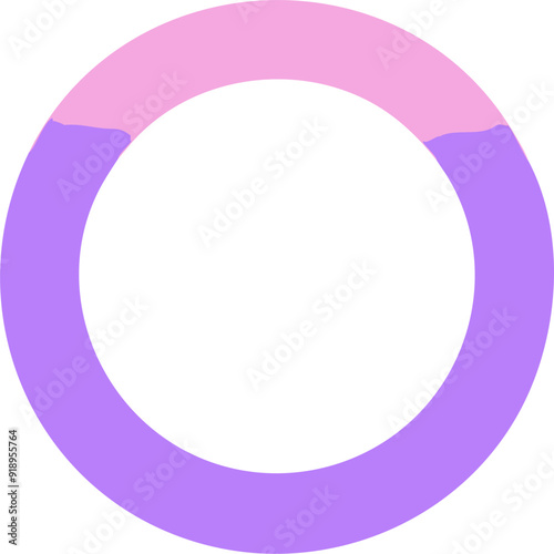 a circle, icon colored shapes gradient