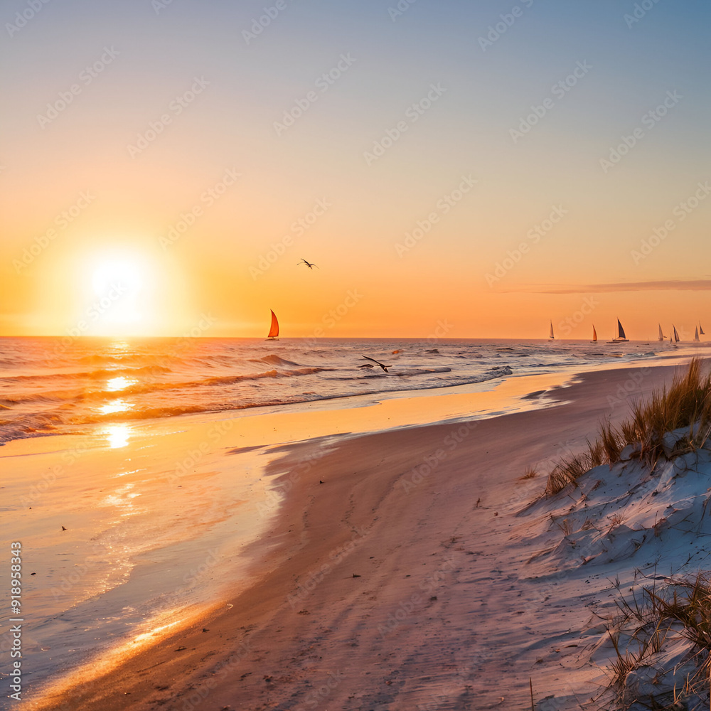 Obraz premium tramonto sul mare
