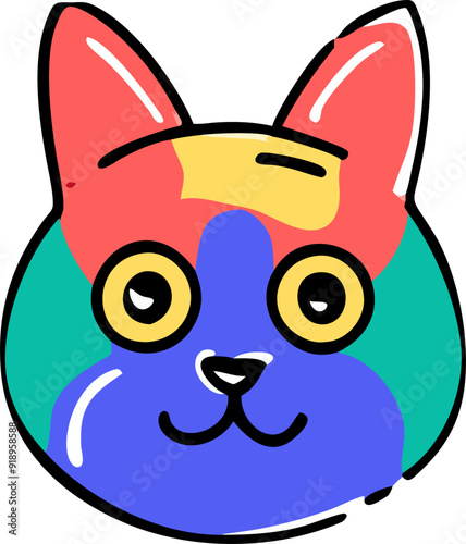 catcaffe, icon doodle offset fill