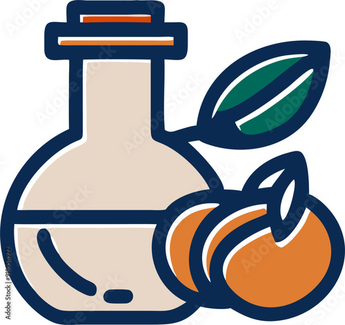 olive oil, icon offset fill